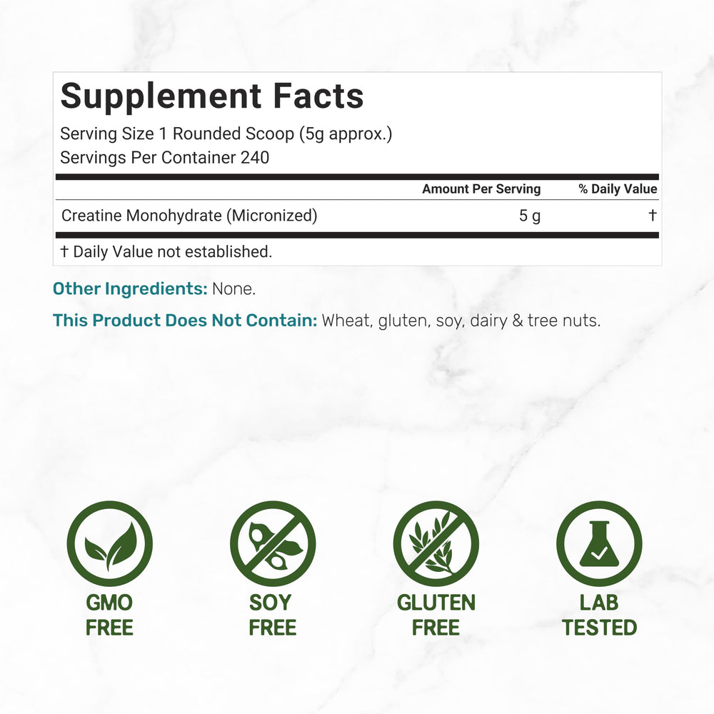 Deal Supplement creatine scoop measuring 5 g for precise, consistent dosing.