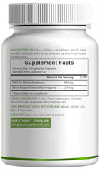 Two DIM 300mg capsules per day shown for easy dosing