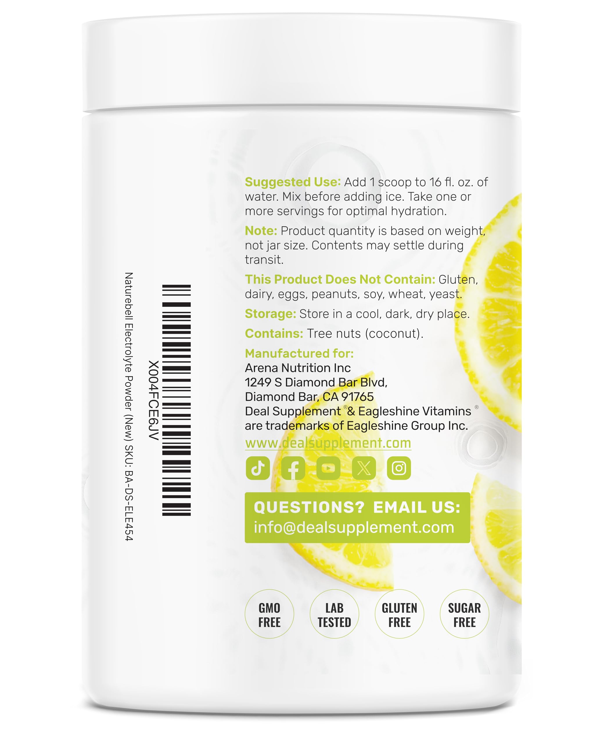DEAL SUPPLEMENT Electrolytes powder being added to tea or smoothie for versatile hydration.