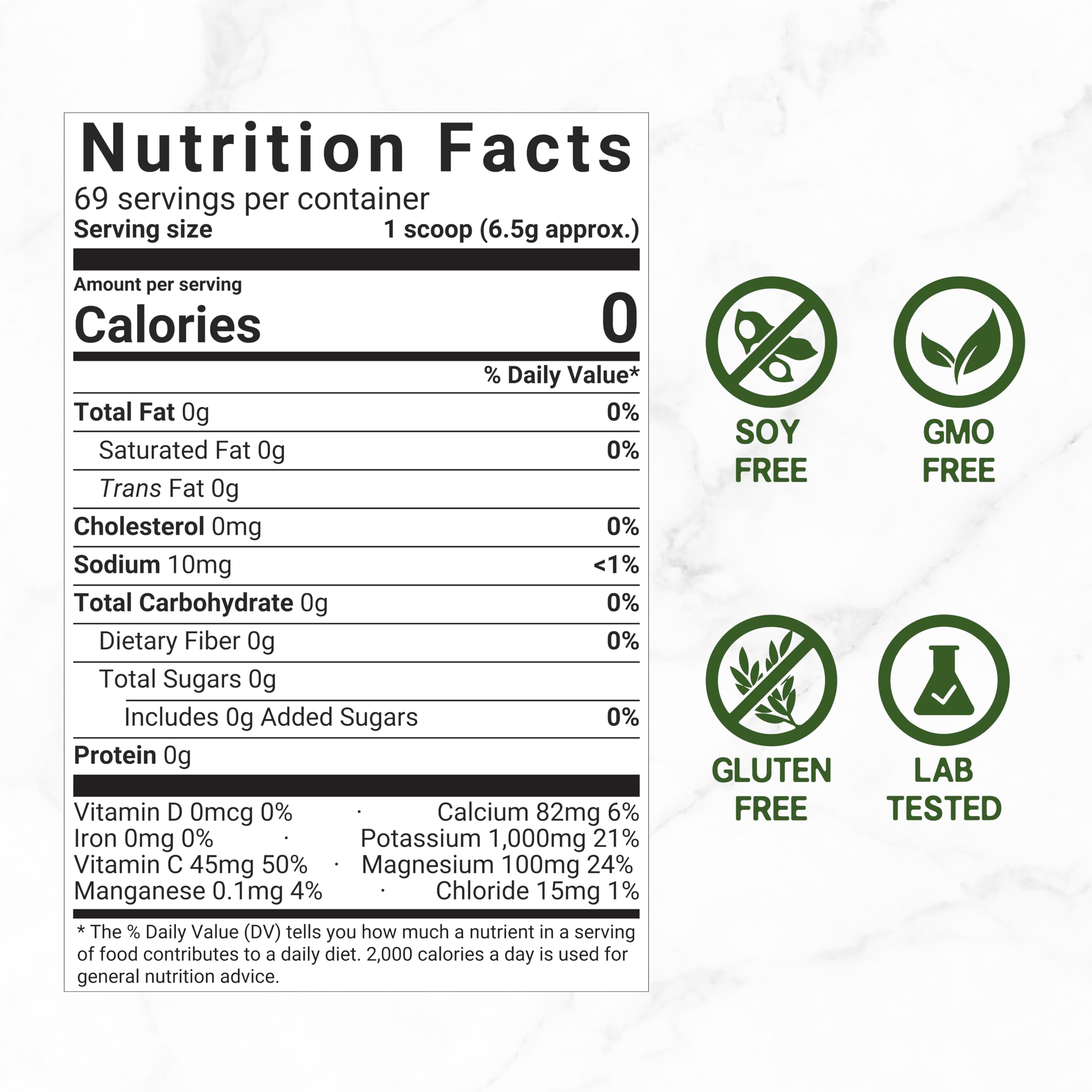 DEAL SUPPLEMENT Electrolytes powder with glass of water shows lemon-lime dissolution.