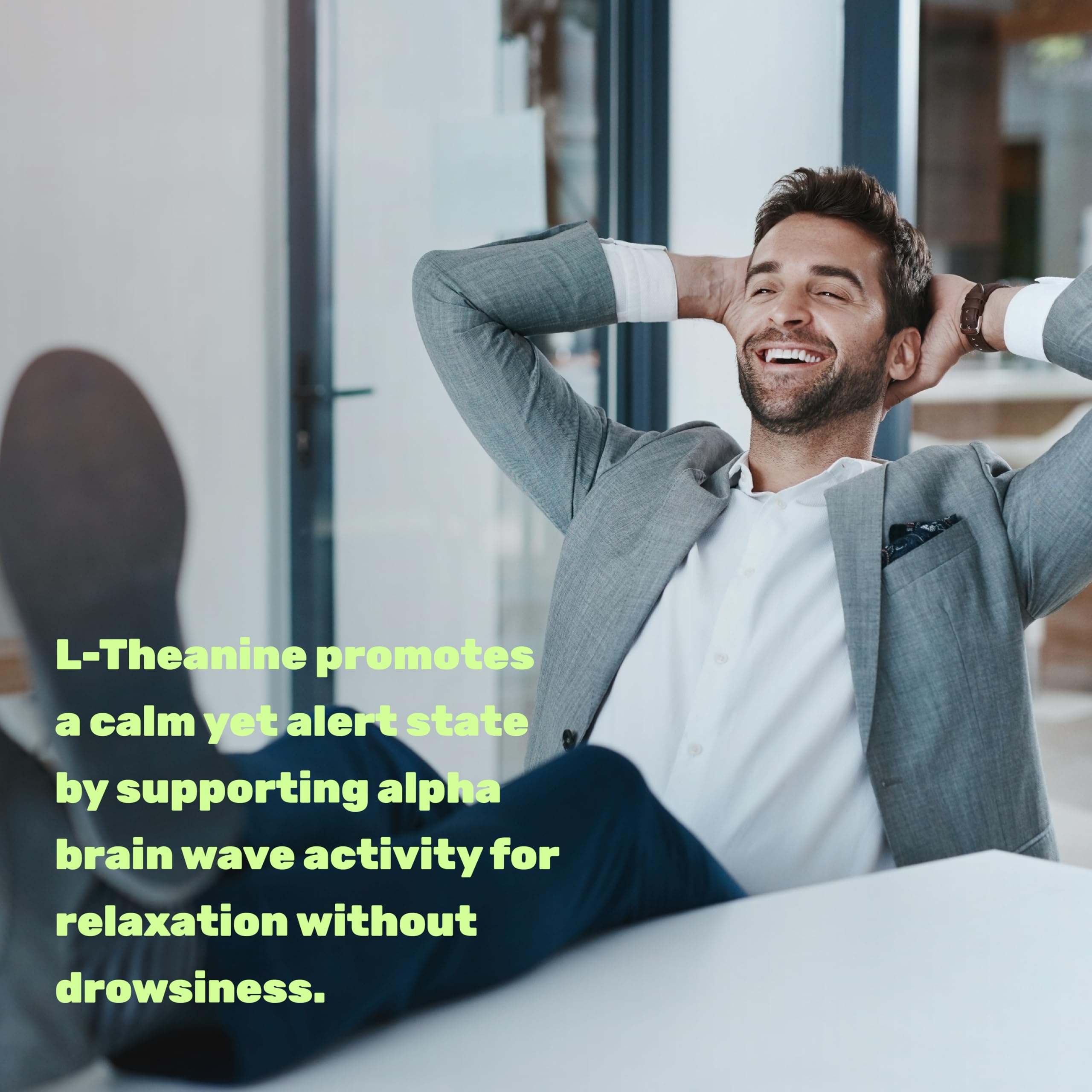 DEAL SUPPLEMENT Nighttime relaxation scene suggests non-drowsy calm support.