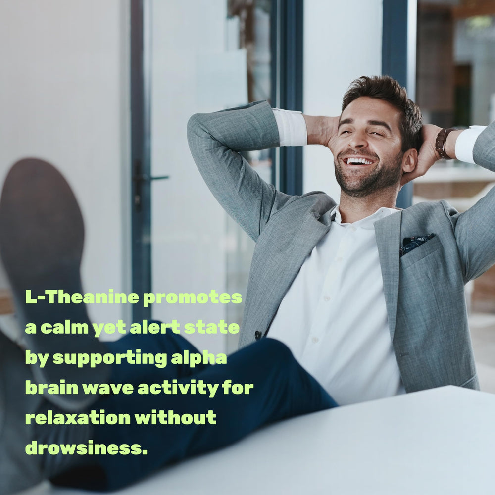 DEAL SUPPLEMENT Nighttime relaxation scene suggests non-drowsy calm support.