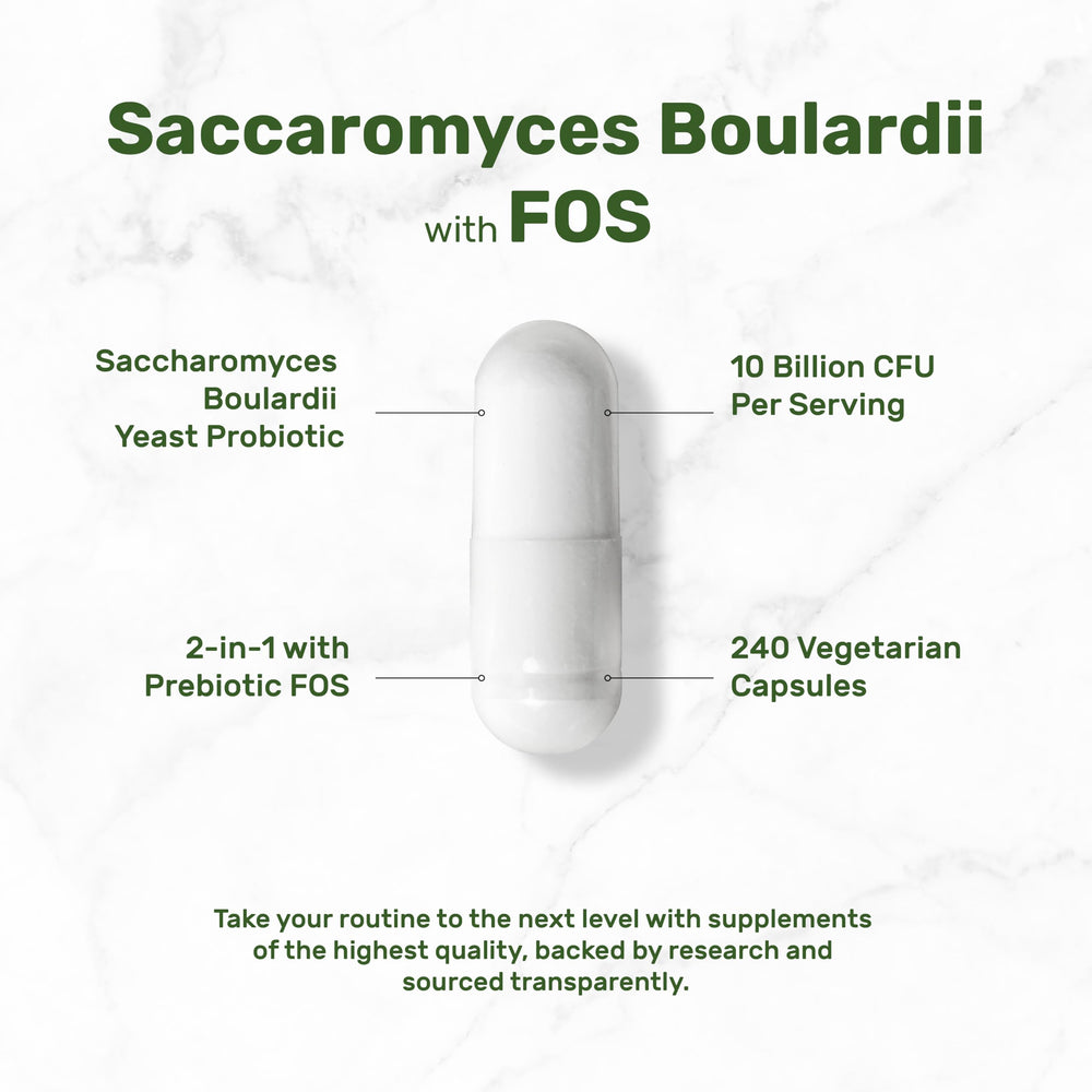 DEAL SUPPLEMENT label close-up showing serving details and FOS prebiotic support.
