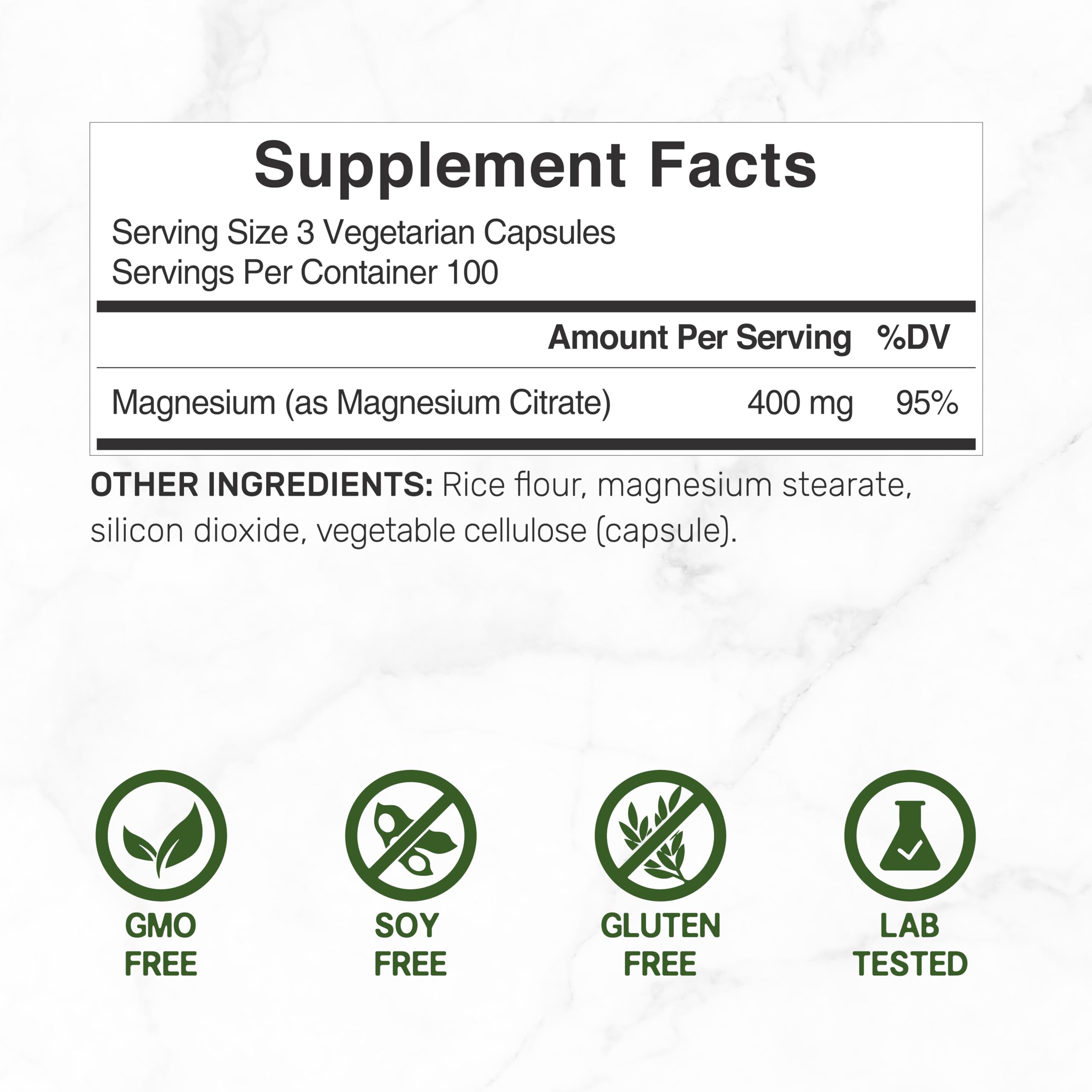 DEAL SUPPLEMENT Magnesium Citrate capsules pouring demonstrating easy digestion