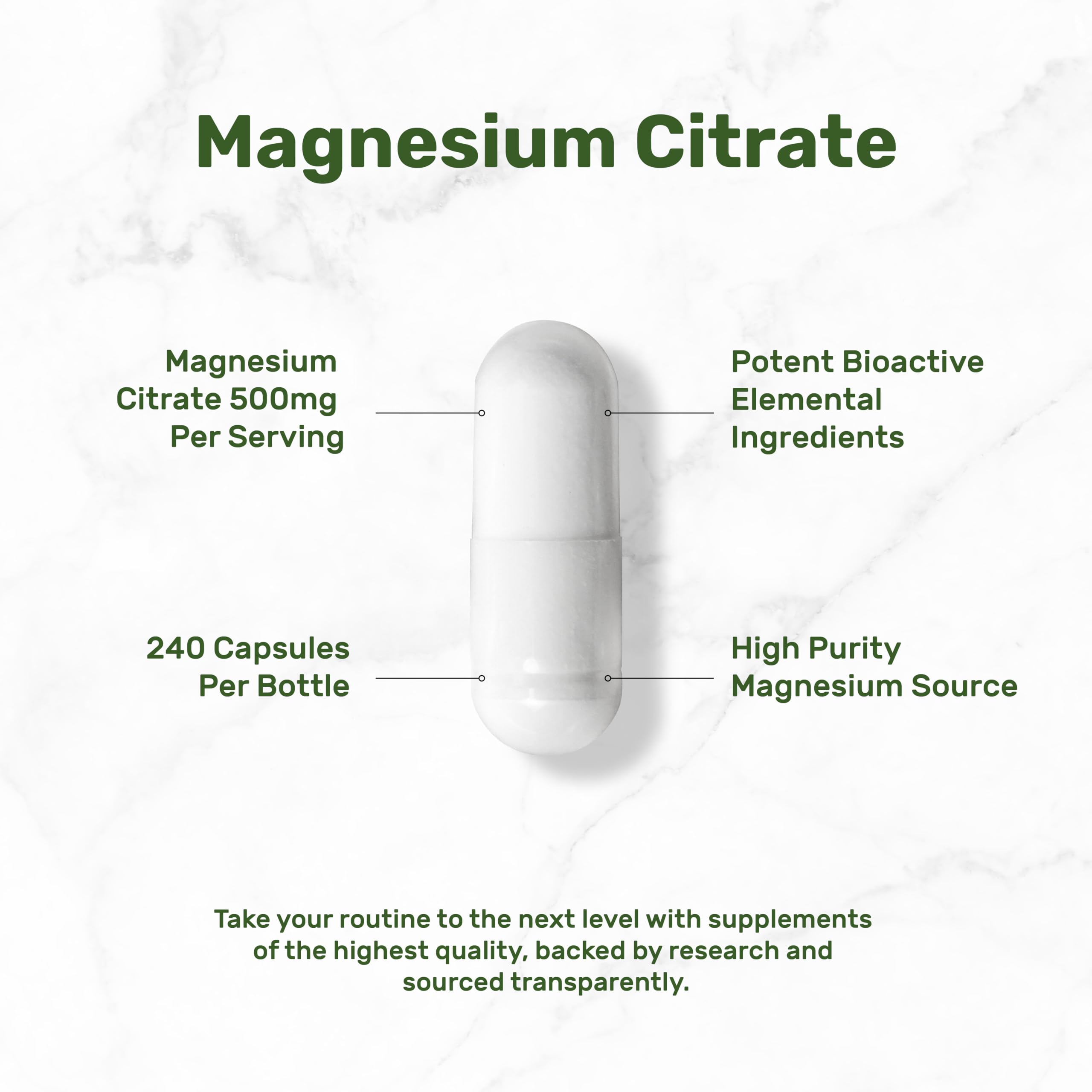 DEAL SUPPLEMENT Magnesium Citrate label closeup confirms non-GMO and purity
