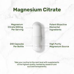 DEAL SUPPLEMENT Magnesium Citrate label closeup confirms non-GMO and purity