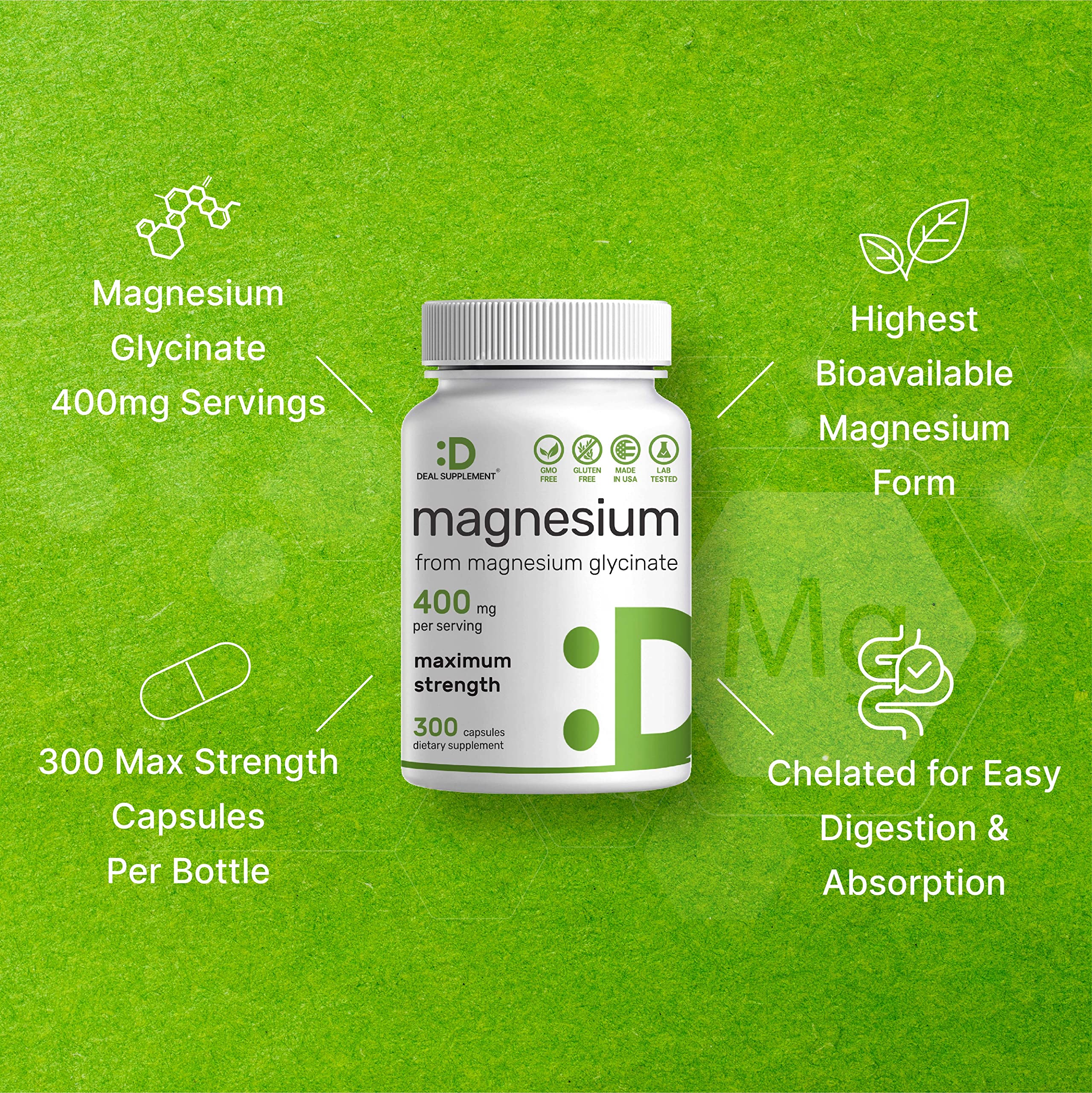 DEAL SUPPLEMENT bottle on shelf with clear branding.