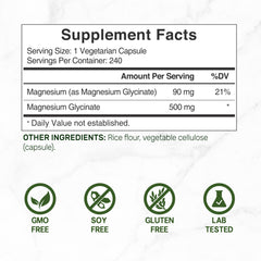 Deal Supplement magnesium glycinate capsules pictured for gentle high-absorption support.