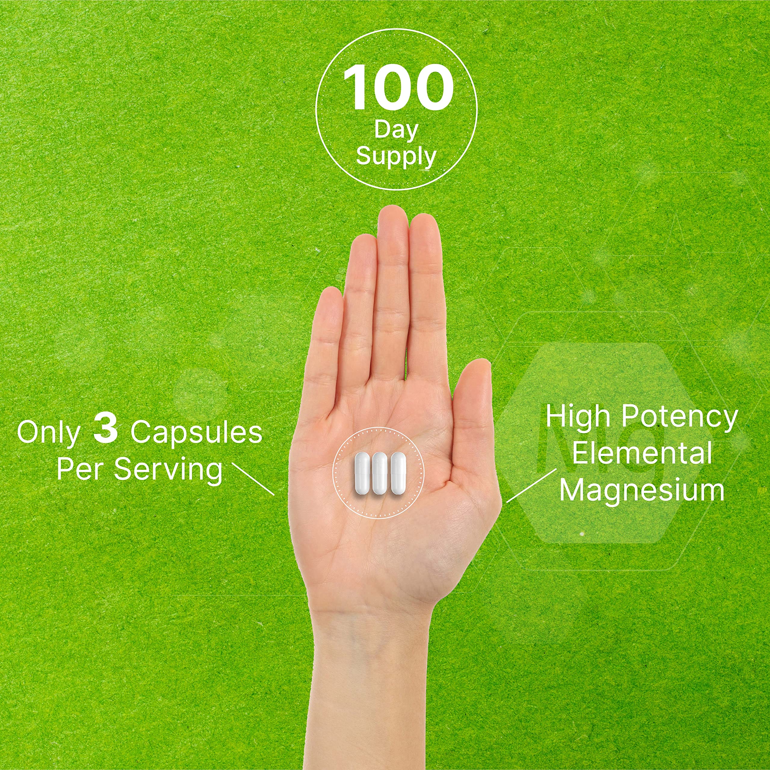 DEAL SUPPLEMENT magnesium glycinate bottle being poured for dosing.