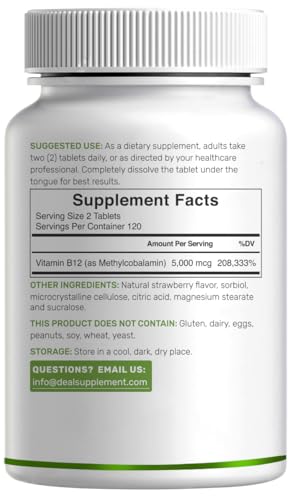 Two chewable tablets serving size demonstrates convenient daily energy support.