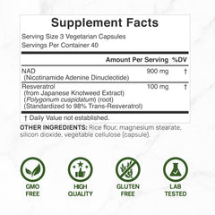 deal supplement nad+ resveratrol capsules close-up highlighting veggie capsule form