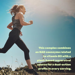 deal supplement nad+ resveratrol veggie capsules on a clean background, plant-based delivery
