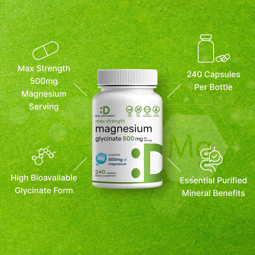 Deal Supplement non-GMO gluten-free dairy-free label communicates allergy-friendly formula.