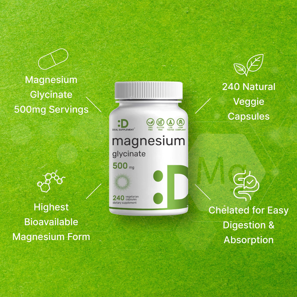 Deal Supplement non-GMO gluten-free symbol on label.