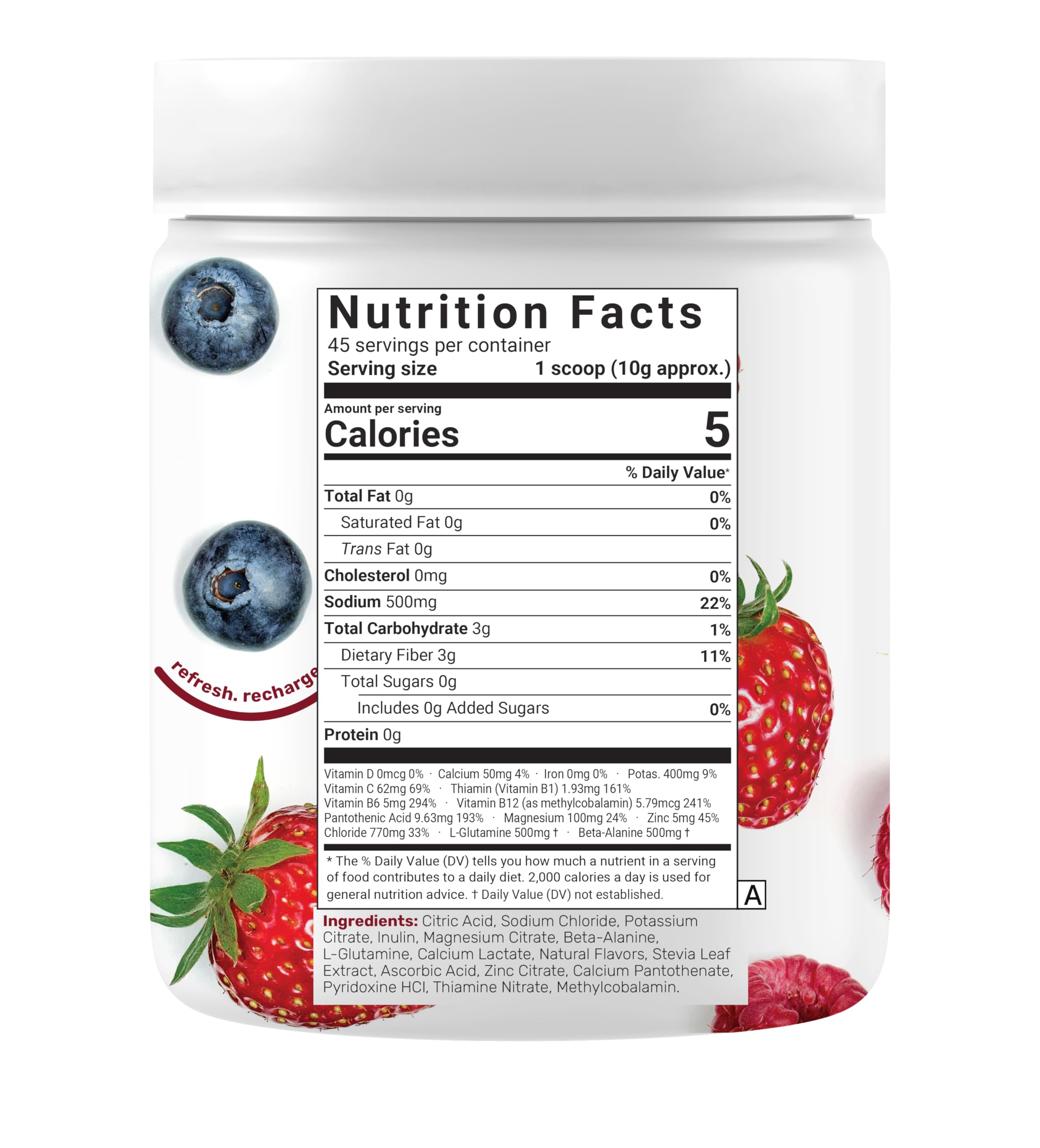 DEAL SUPPLEMENT packaging closeup reveals non-GMO and allergen-free features.