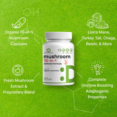 Deal Supplement Reishi Chaga Cordyceps capsules view showing diverse adaptogens.