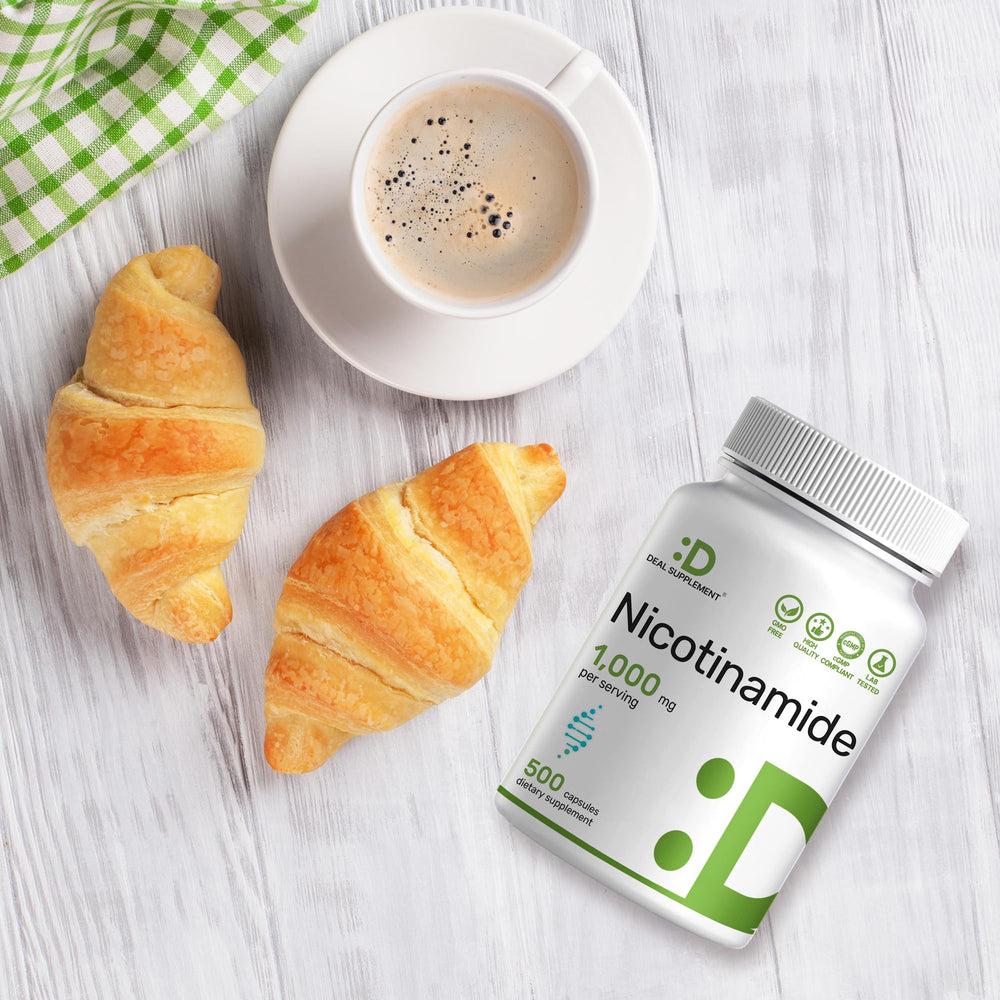 DEAL SUPPLEMENT Serving-size graphic illustrating two capsules per serving.