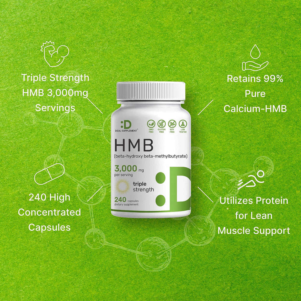 Athlete in gym using Deal Supplement HMB during a workout.