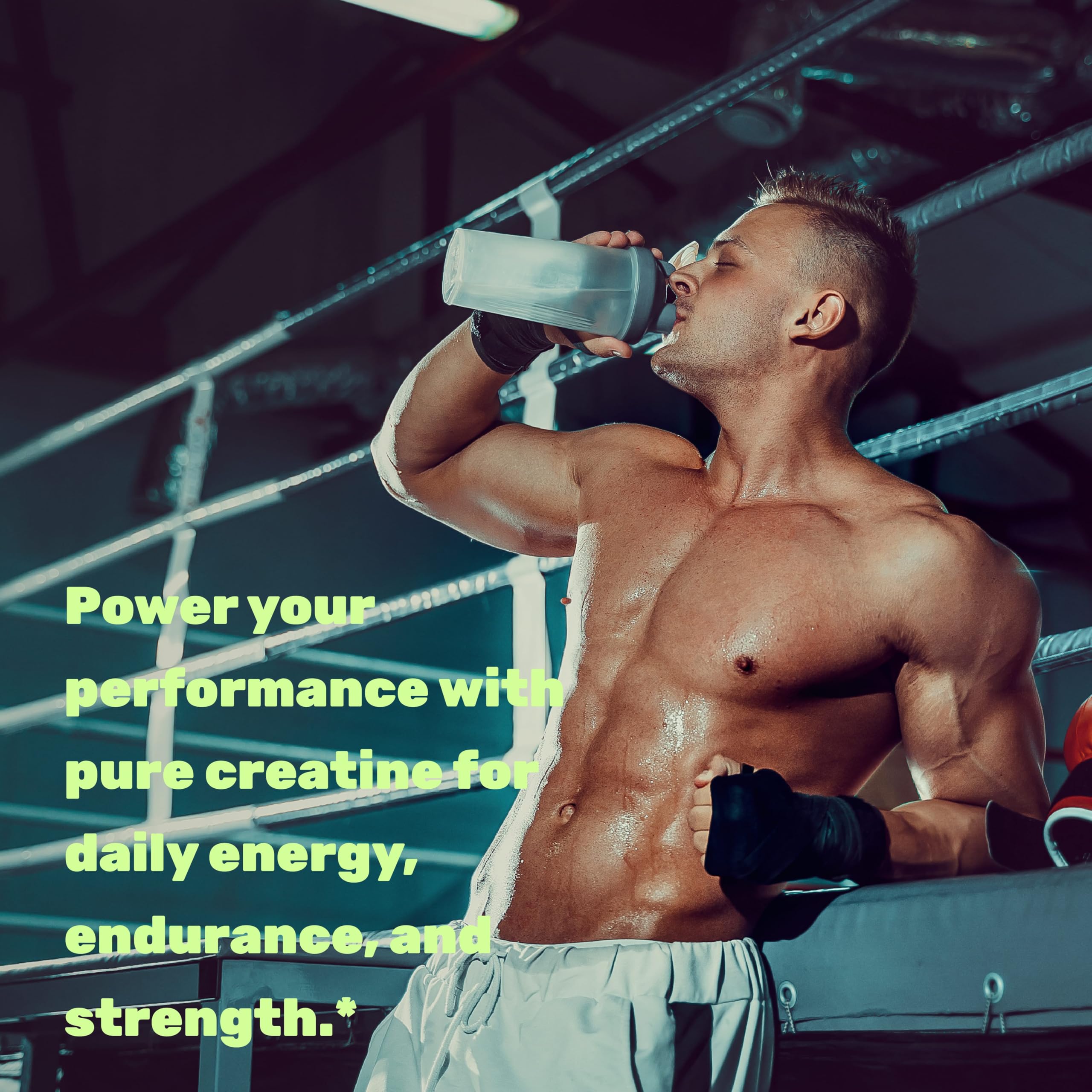Unflavored creatine blends into shakes without altering taste.