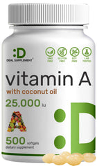 Deal Supplement Vitamin A softgels bottle shows easy daily support