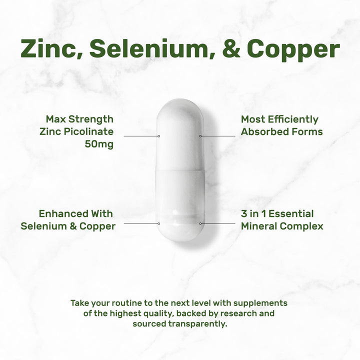 Deal Supplement zinc 50 mg selenium copper label with ingredients