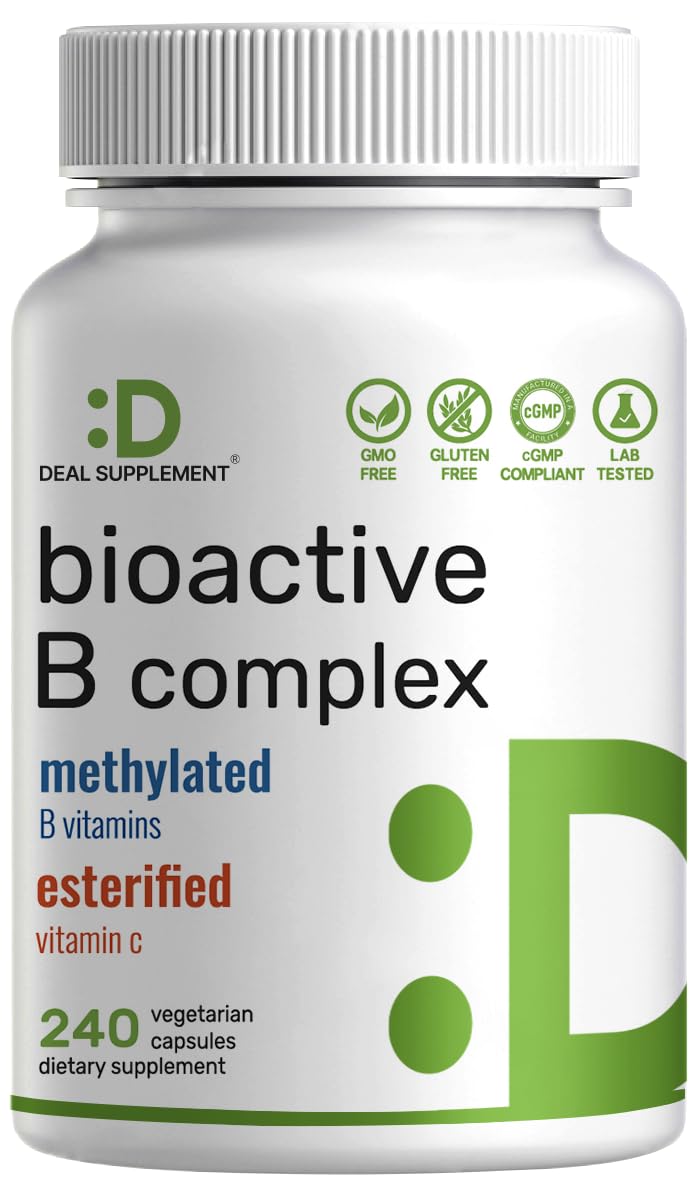 DEAL SUPPLEMENT Bioactive B Complex bottle front view for daily wellness.