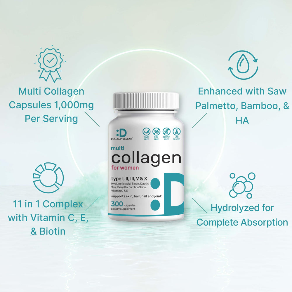 DEAL SUPPLEMENT hyaluronic acid bamboo silica capsules for skin and joints