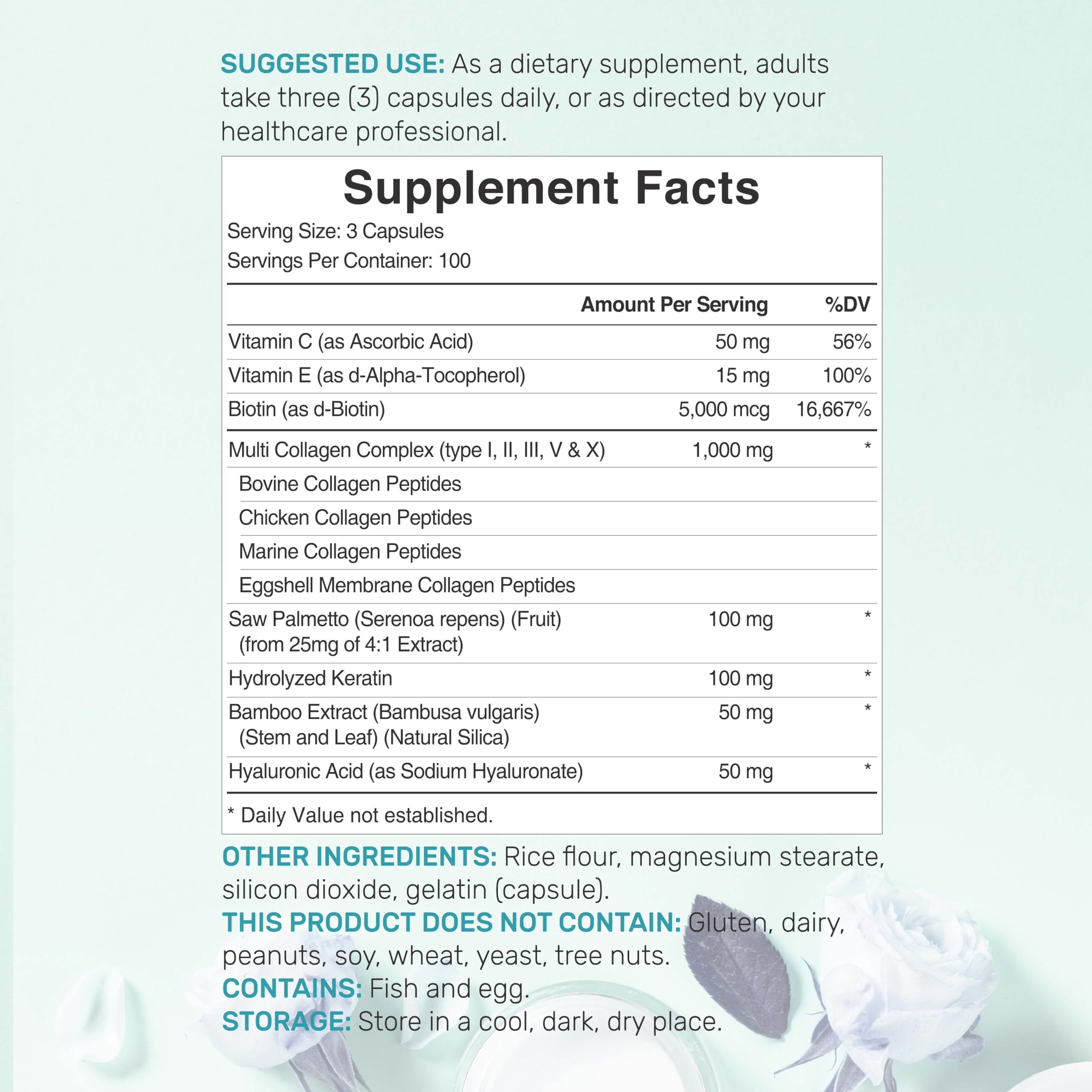 DEAL SUPPLEMENT hydrolyzed collagen capsules for smooth digestion