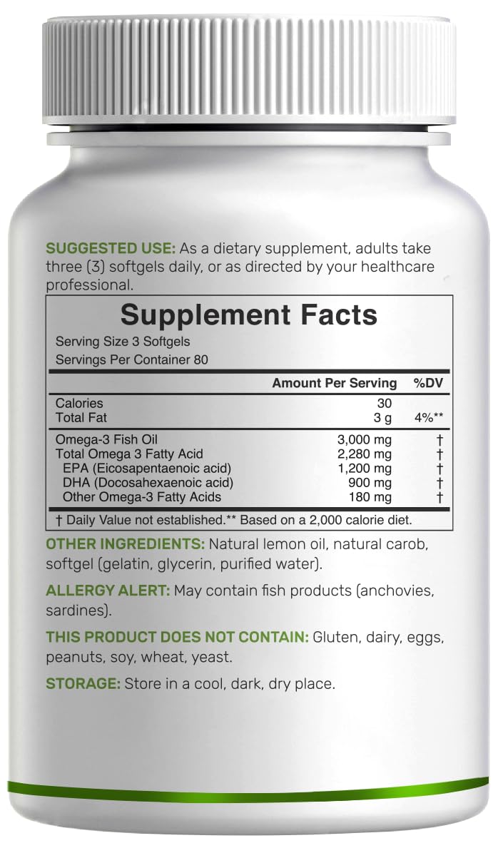 Close-up of DEAL SUPPLEMENT Omega 3 burpless capsule for easy daily intake