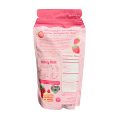 Dear Face Beauty Milk Japanese Collagen Strawberry bottle on desk showing easy daily use