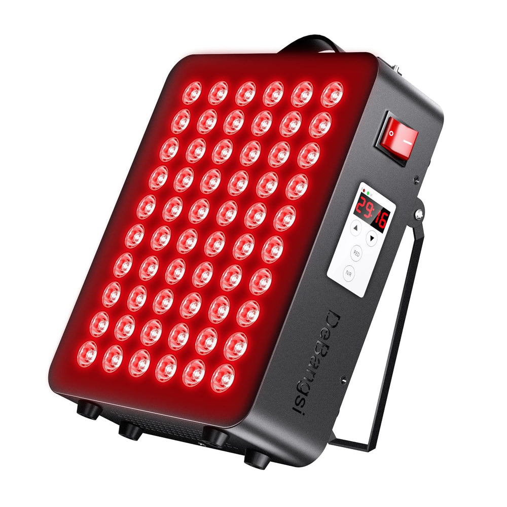 DeBangsi red light therapy panel with 60 LEDs front view for at-home skin support.