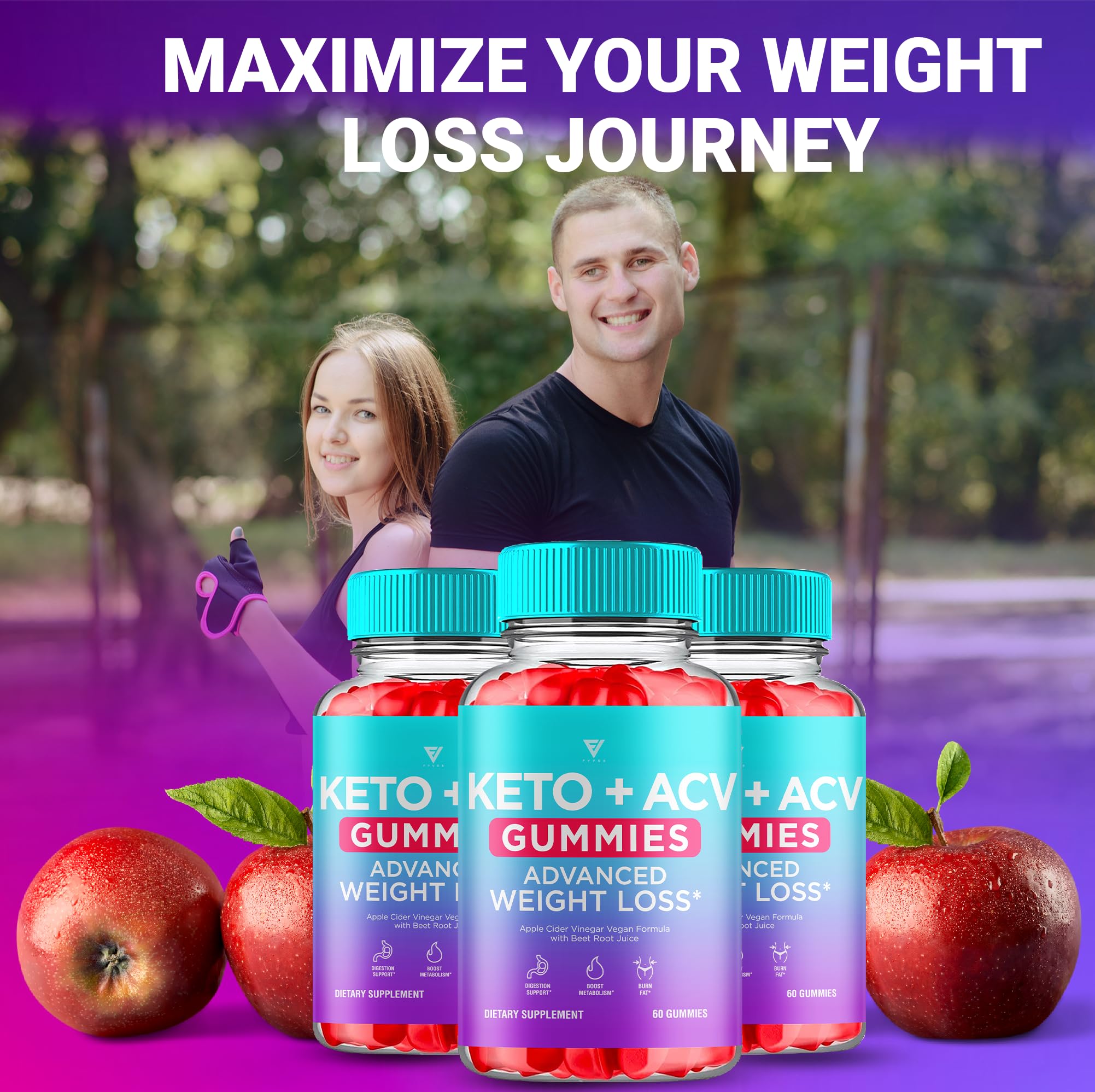 Pouring Decatela Keto ACV Gummies into a glass for on-the-go consumption.