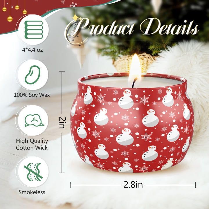 DeckTheHalls cedarwood candle jar creates cozy living room ambiance.