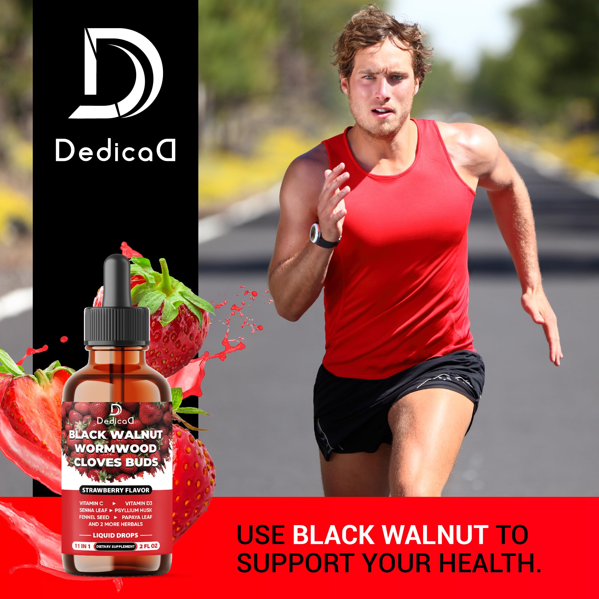 DEDICAD 11in1 psyllium husk fennel seed close-up for digestion support
