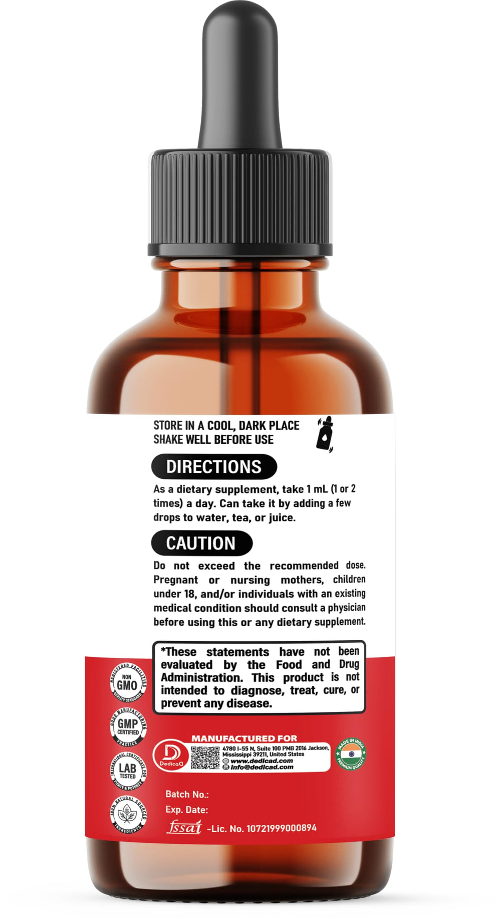 DEDICAD 11in1 vegetarian-friendly formulation bottle spotlight