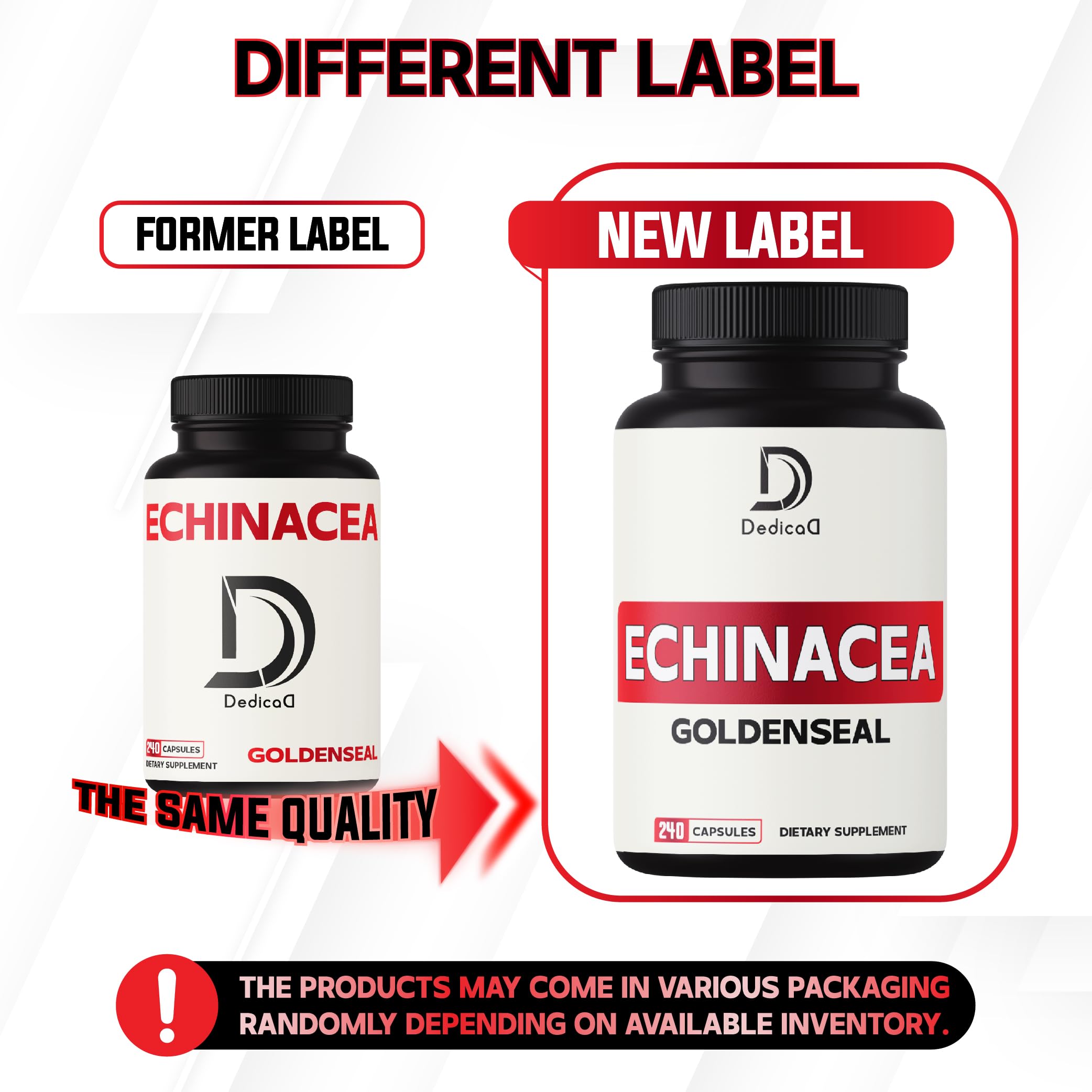 DEDICAD glass bottle shot communicates premium, easy-to-swallow capsules