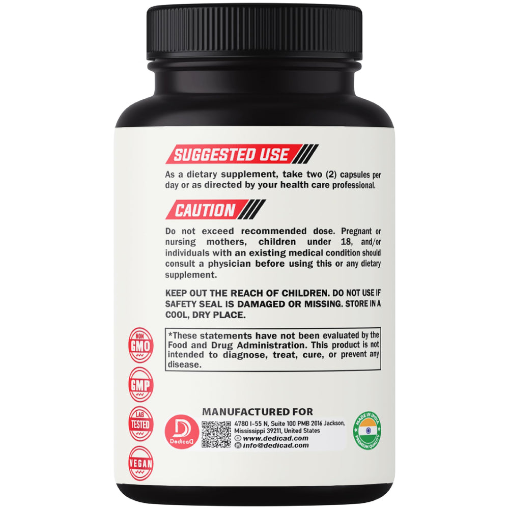 DEDICAD wellness-scene depicts calm, health-focused lifestyle with supplements