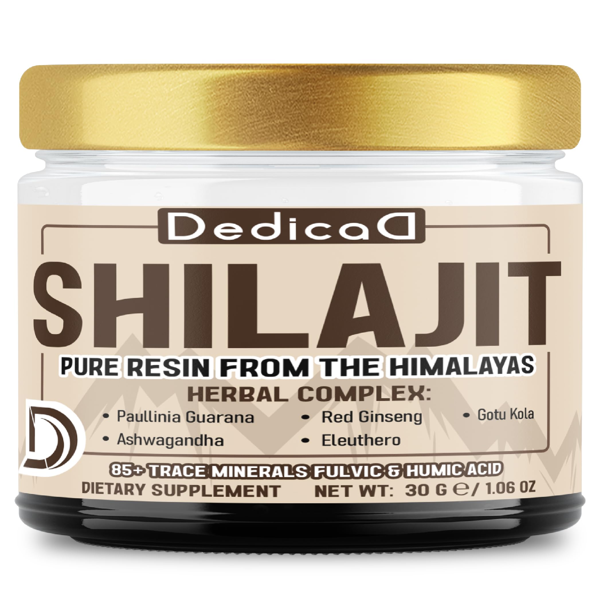 DEDICAD shilajit resin from the Himalayan origin highlighting mineral richness for energy support