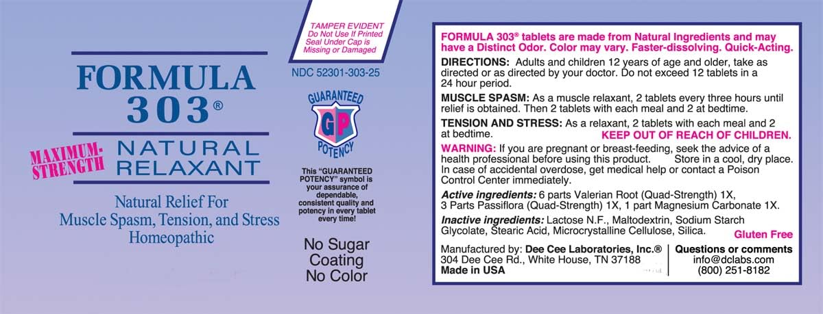 Formula 303 packaging on shelf communicates long-term, natural relief use case