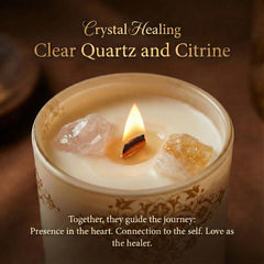 Deep Eden citrine crystal close-up enhancing intention setting and manifestation vibes.