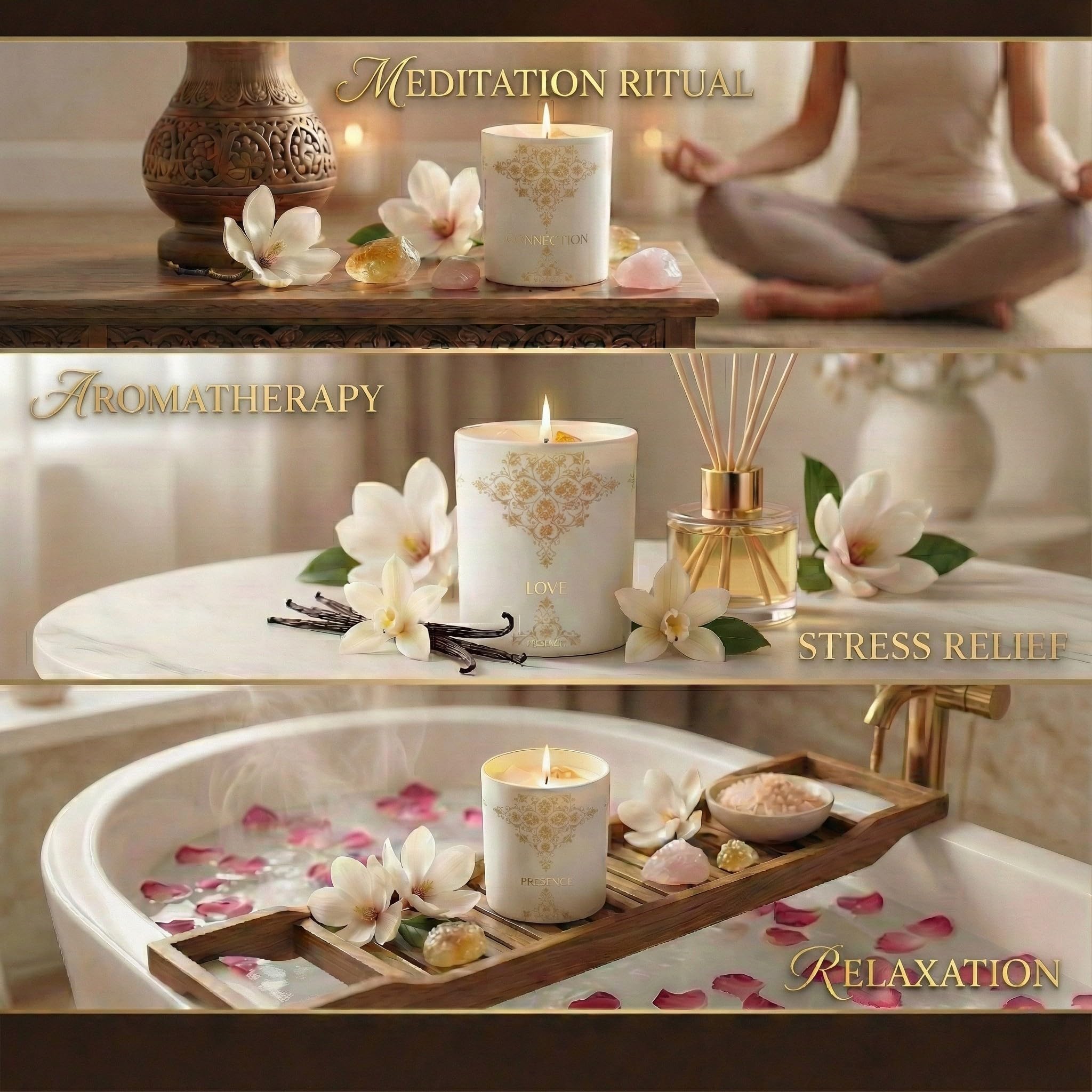 Deep Eden natural soy blend for clean, non-toxic candle burn.