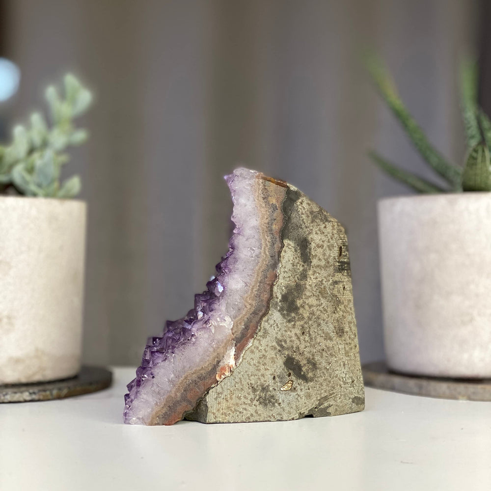 Deep Purple Project medium amethyst size fits curated shelves and light decor.