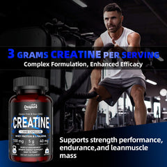 Deepure creatine capsules packaging showing convenient, measured servings for workouts.