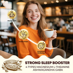 Deepure Nighttime Cocoa ingredients featuring L-Theanine and magnesium for calm evenings