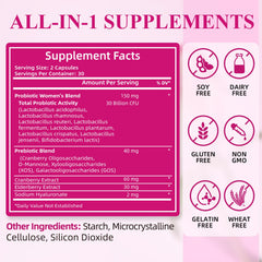 Deepure Probiotics for Women capsules close-up shows easy-to-swallow delayed-release capsules.