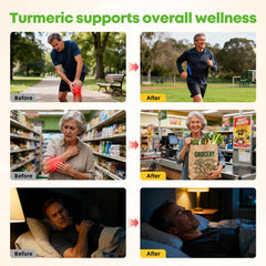 Deepure Turmeric Curcumin with glucosamine, chondroitin, MSM supports joint lubrication and cartilage health