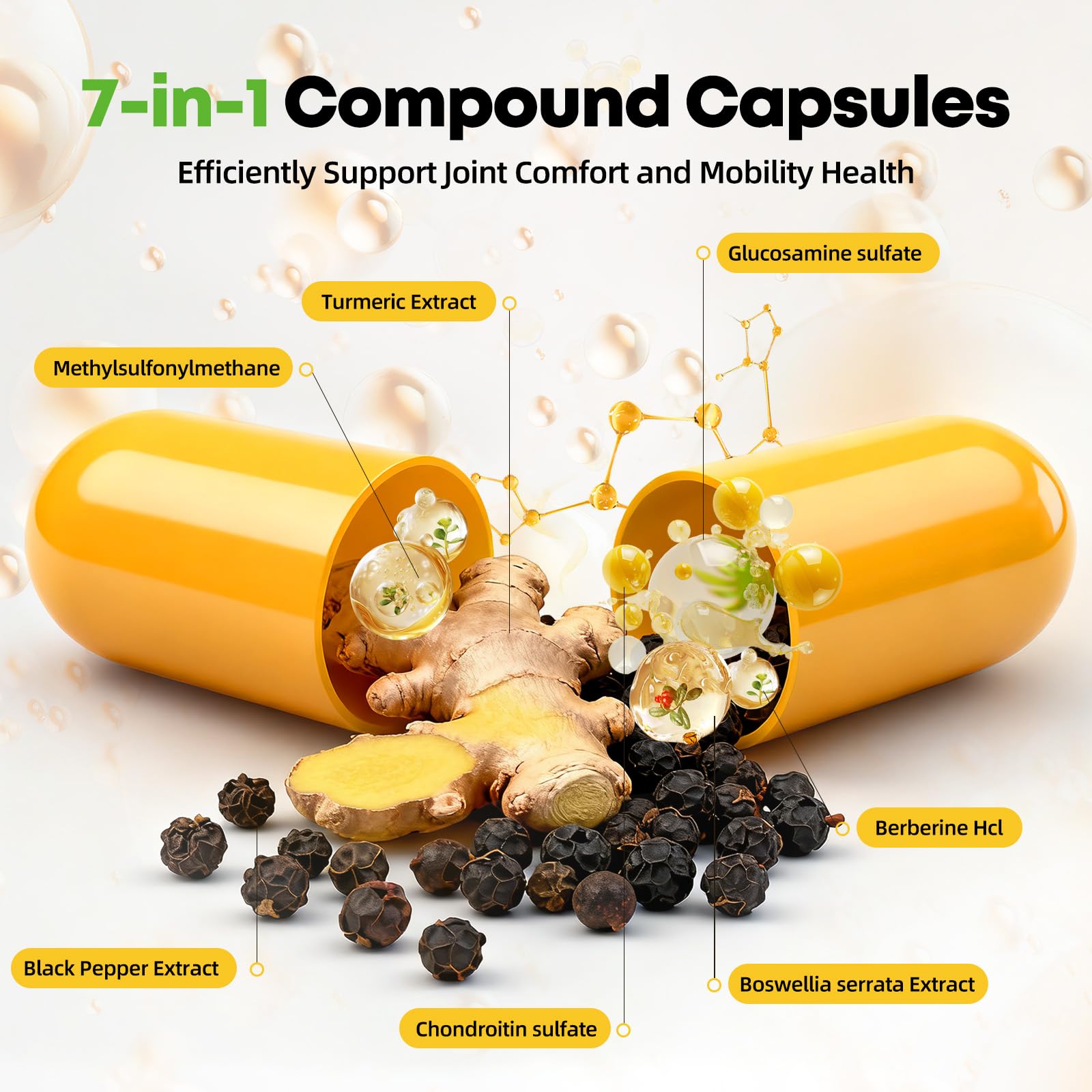 Deepure Turmeric Curcumin label details highlight 95% curcuminoids and piperine for improved bioavailability