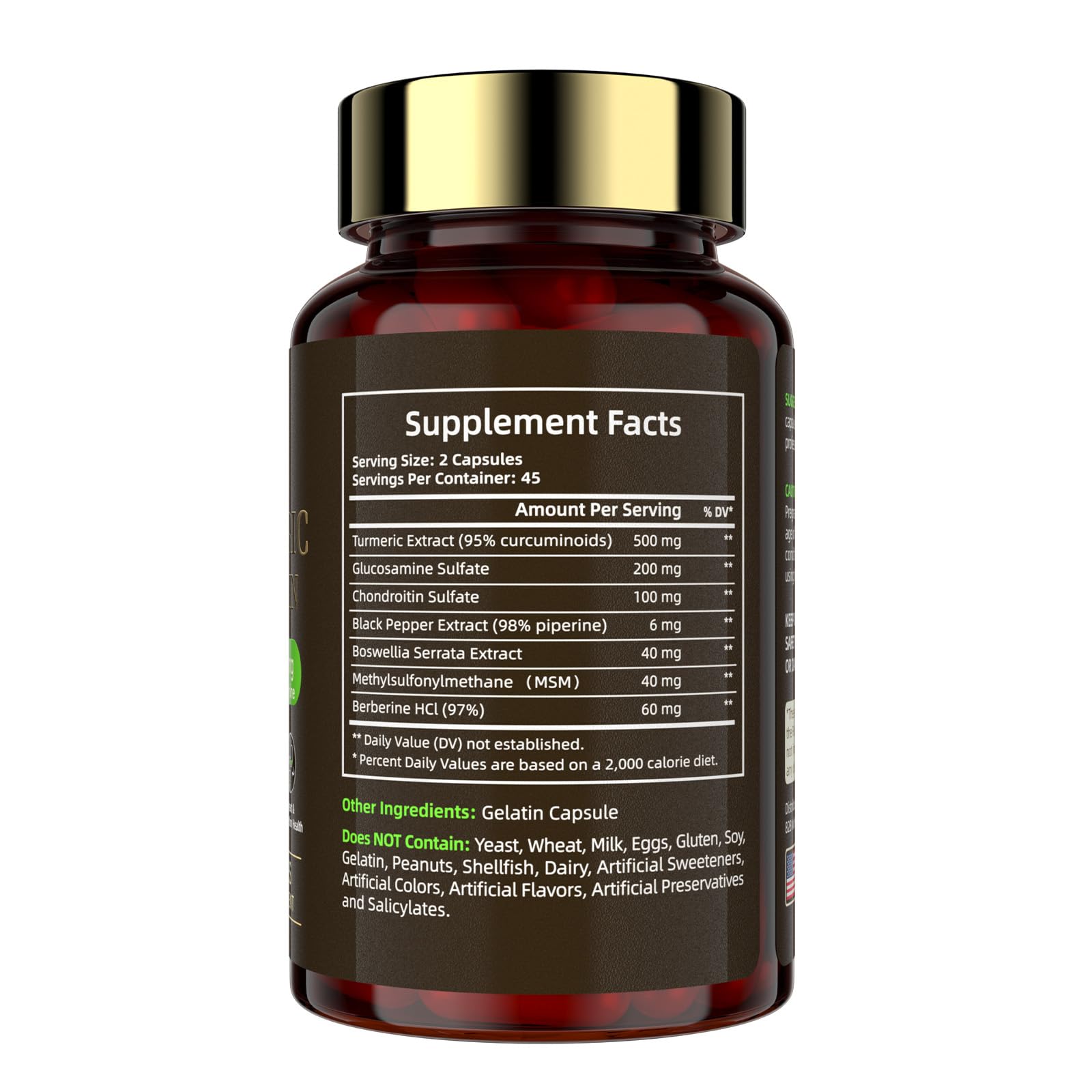 Deepure Turmeric Curcumin shelf-stable formula, no refrigeration needed, for travel-friendly use