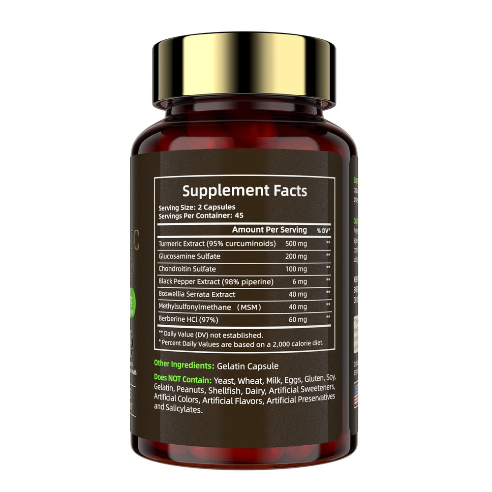 Deepure Turmeric Curcumin shelf-stable formula, no refrigeration needed, for travel-friendly use