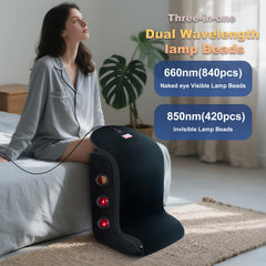 Deerbaba 420 LED dual-wavelength setup provides deeper relaxation and coverage.